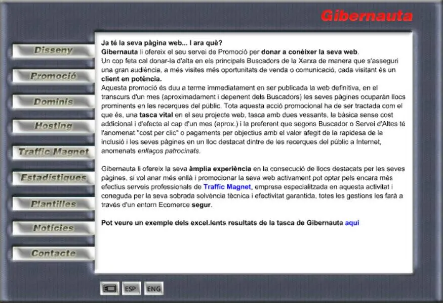 23 anys de SEO Català professional: Gibernauta - 2003 23 anys de SEO Català professional: Gibernauta - 2003